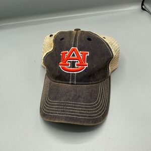 Legacy Auburn Tigers Trucker Hat Mens Navy Blue Snapback Mesh Distressed Cap